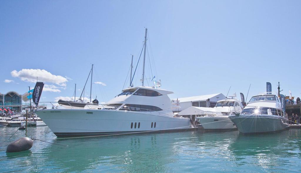 Maritimo M65 at 2015 Auckland On Water Boat Show © Marine Industry Association .